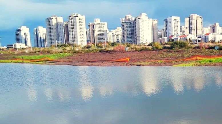 פארק הירקון פתח תקווה - בריכת החורף סמוך לאם המושבות