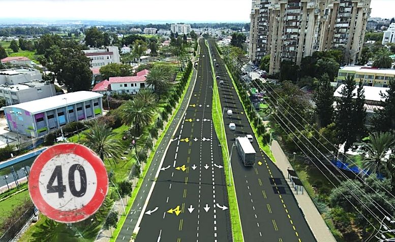 הדמיית שדרוג כביש 40