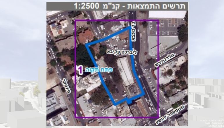 תרשים התמצאות בר כוכבא 3-9 פתח תקווה