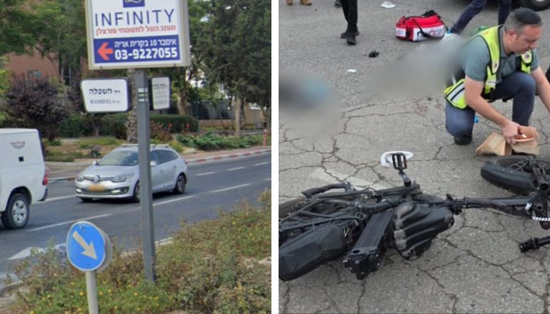 תאונה בקרית אריה פתח תקווה