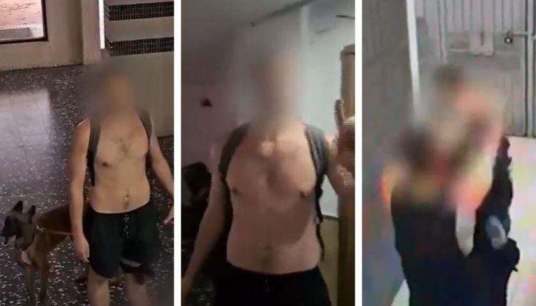 צעיר תוקף שוטר ותושב