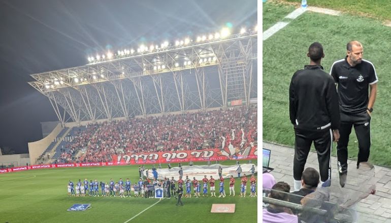דניאל סולומון ויובל שפונגין החליפו את עומר פרץ על הקווים. כ-5000 אוהדי ב"ש חגגו במושבה