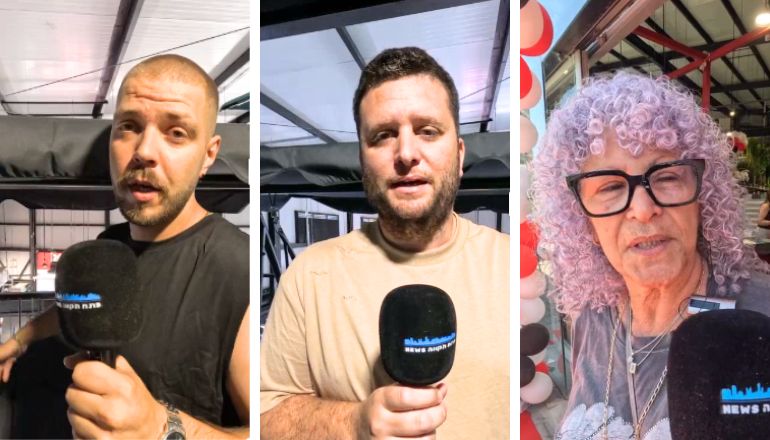 מימין לשמאל: אורה, אבידן וג'ניה