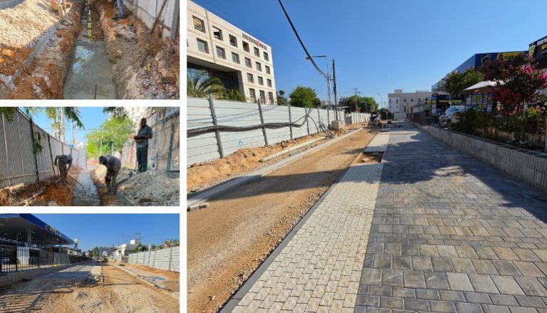 עבודות פיתוח ברחוב היצירה פתח תקווה