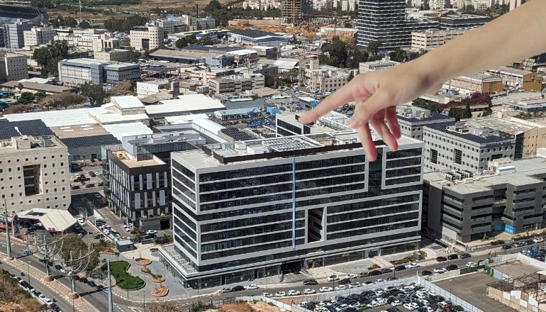 מיקום הנכס במטרו פארק פתח תקווה